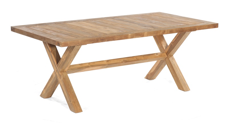 Sonnenpartner Tisch Stanford, Old Teak, 200 x 100 cm